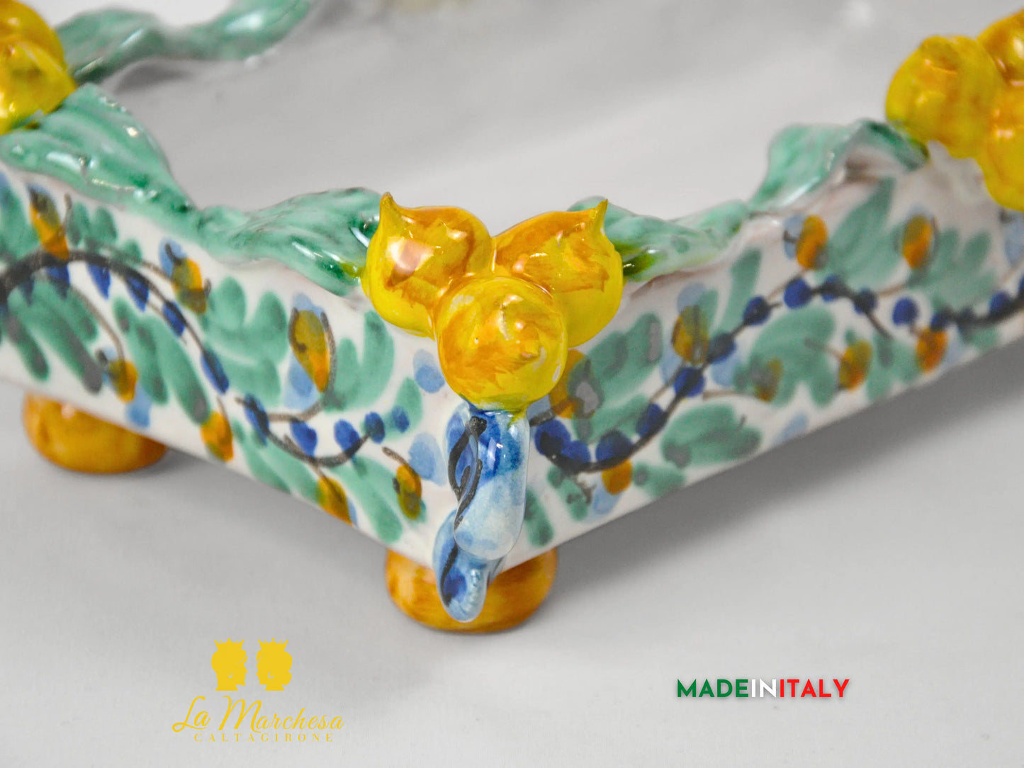 Vassoio Svuotatasche in Ceramica di Caltagirone 24cm - Vari Modelli