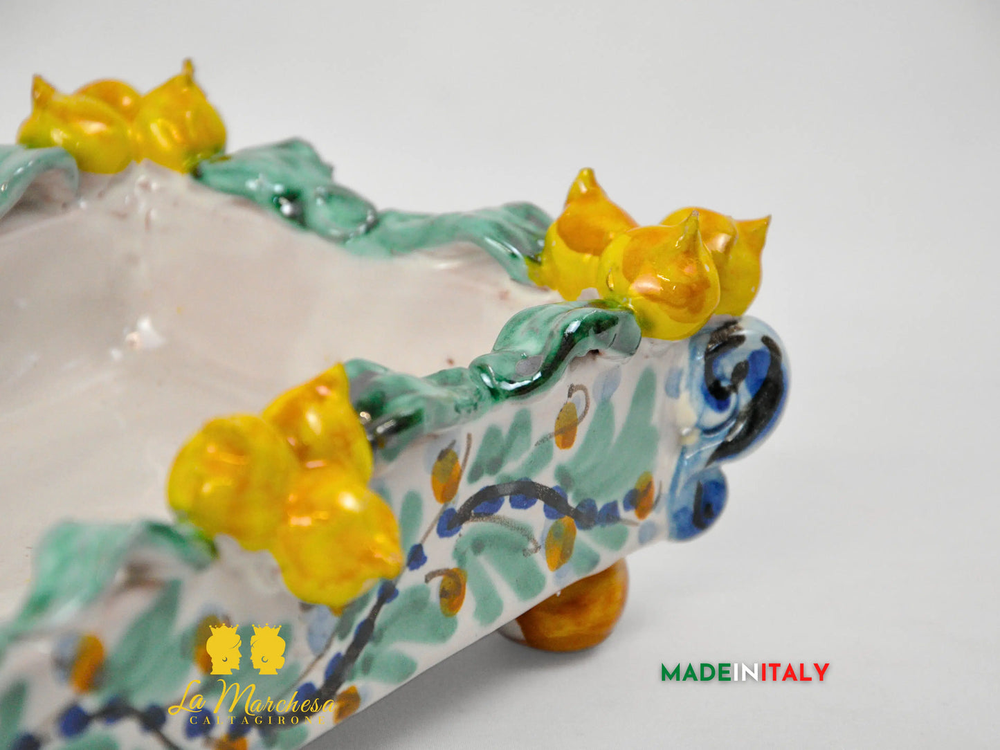 Vassoio Svuotatasche in Ceramica di Caltagirone 24cm - Vari Modelli