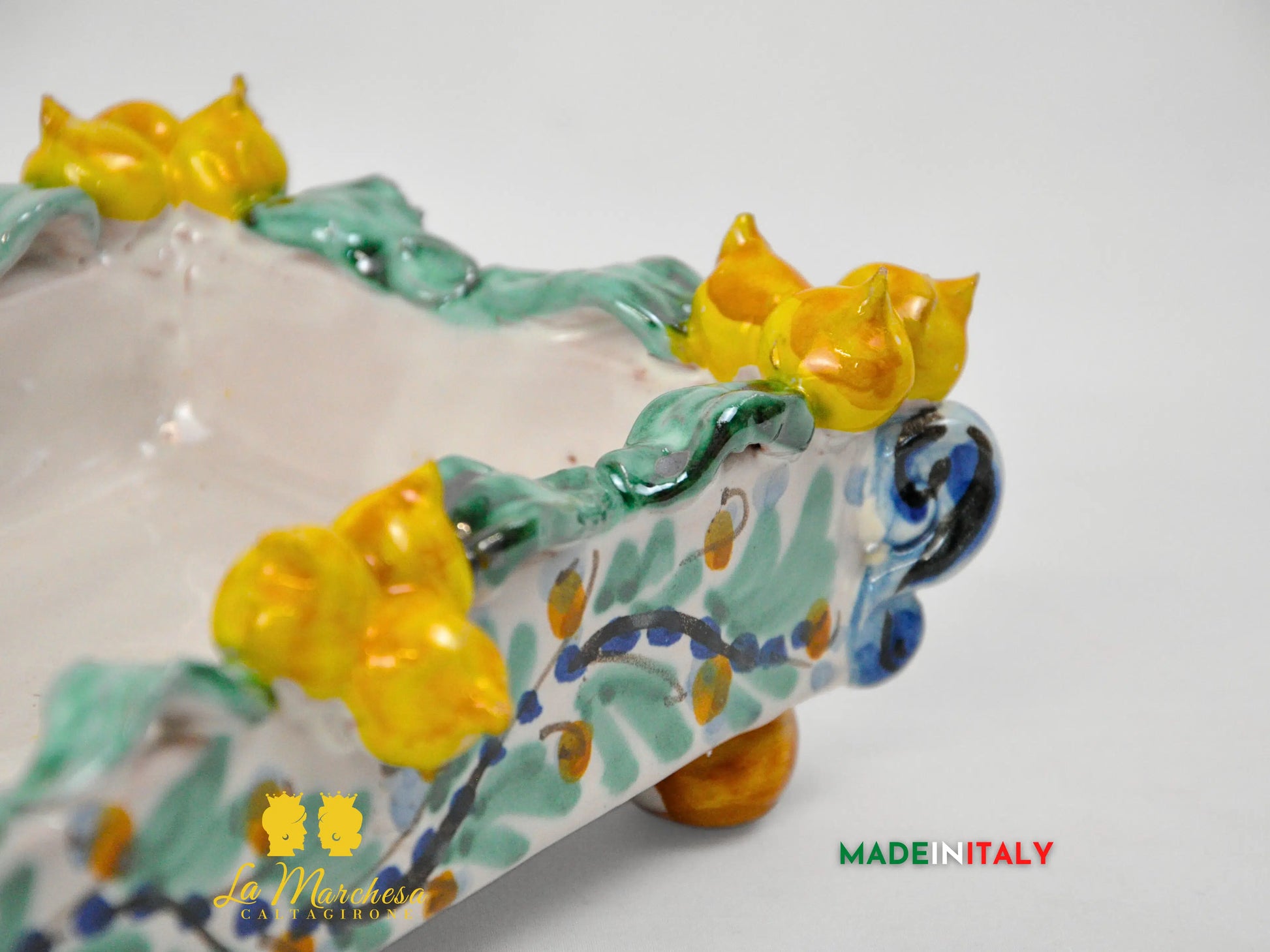 Vassoio Svuotatasche in Ceramica di Caltagirone 24cm - Vari Modelli