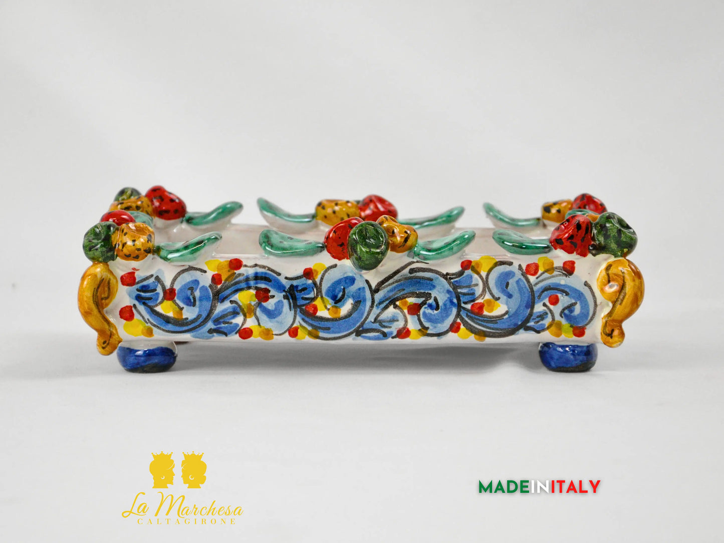 Vassoio Svuotatasche in Ceramica di Caltagirone 24cm - Vari Modelli