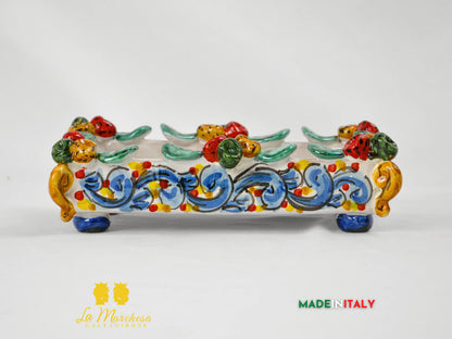 Vassoio Svuotatasche in Ceramica di Caltagirone 24cm - Vari Modelli