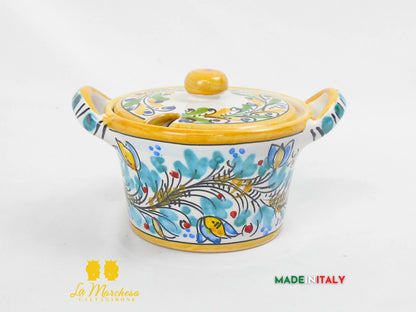 Formaggiera Zuccheriera in Ceramica di Caltagirone - Vari Decori