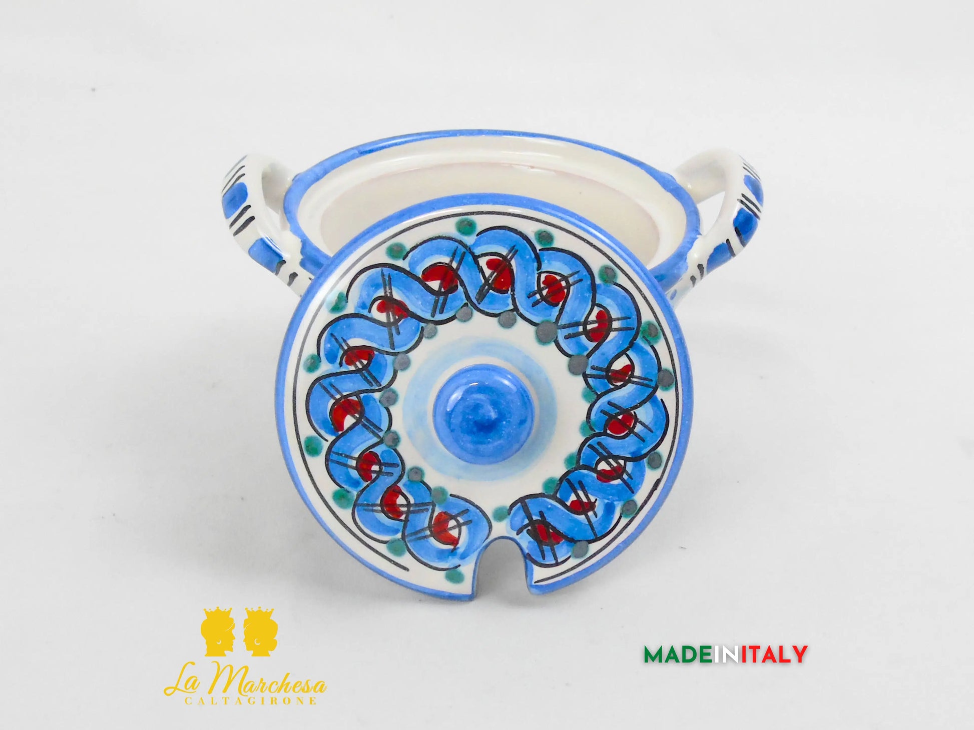 Formaggiera Zuccheriera in Ceramica di Caltagirone - Vari Decori