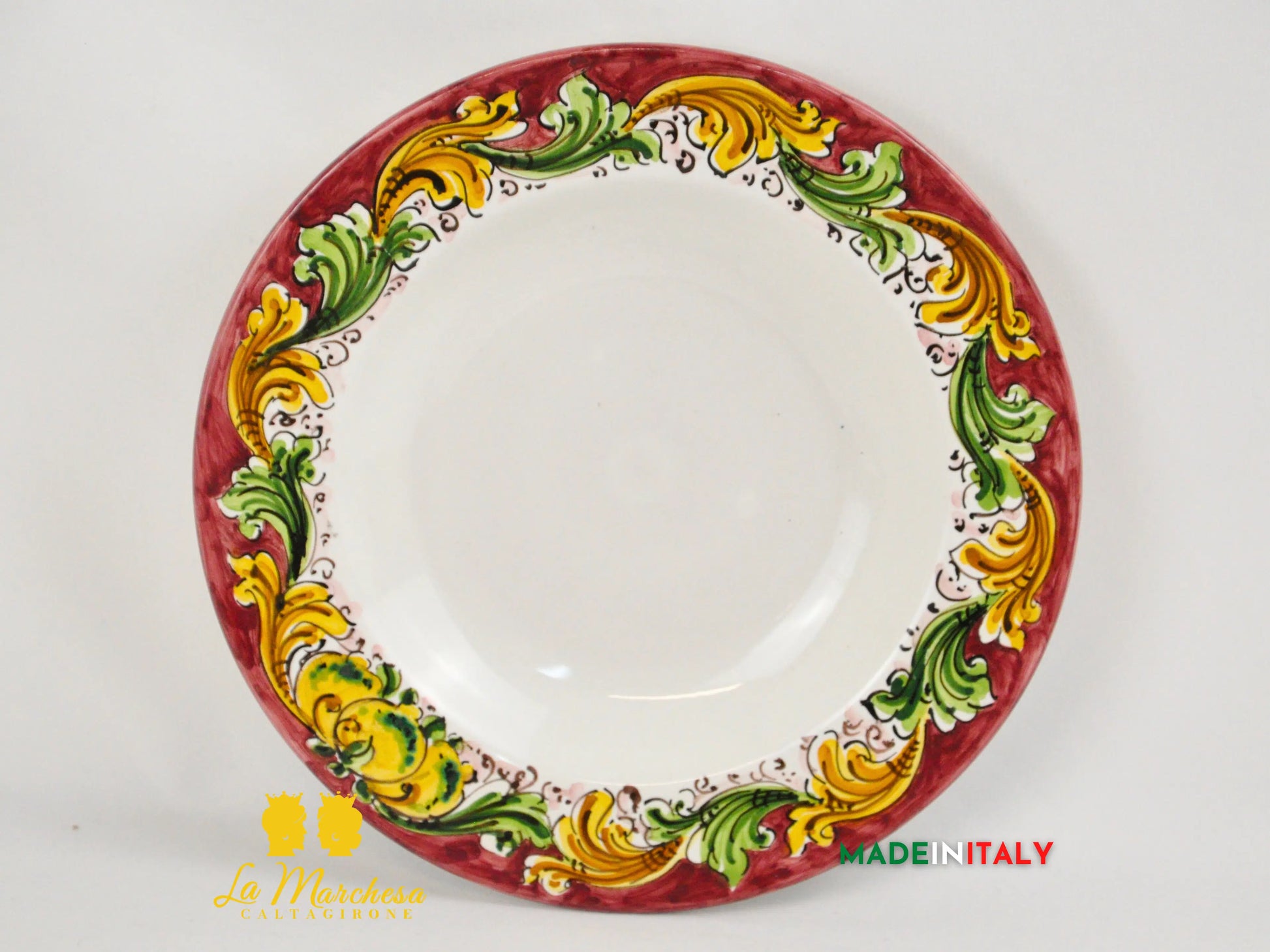 FINE SERIE - Set Servizio 3 Piatti in Ceramica di Caltagirone - Vari Decori