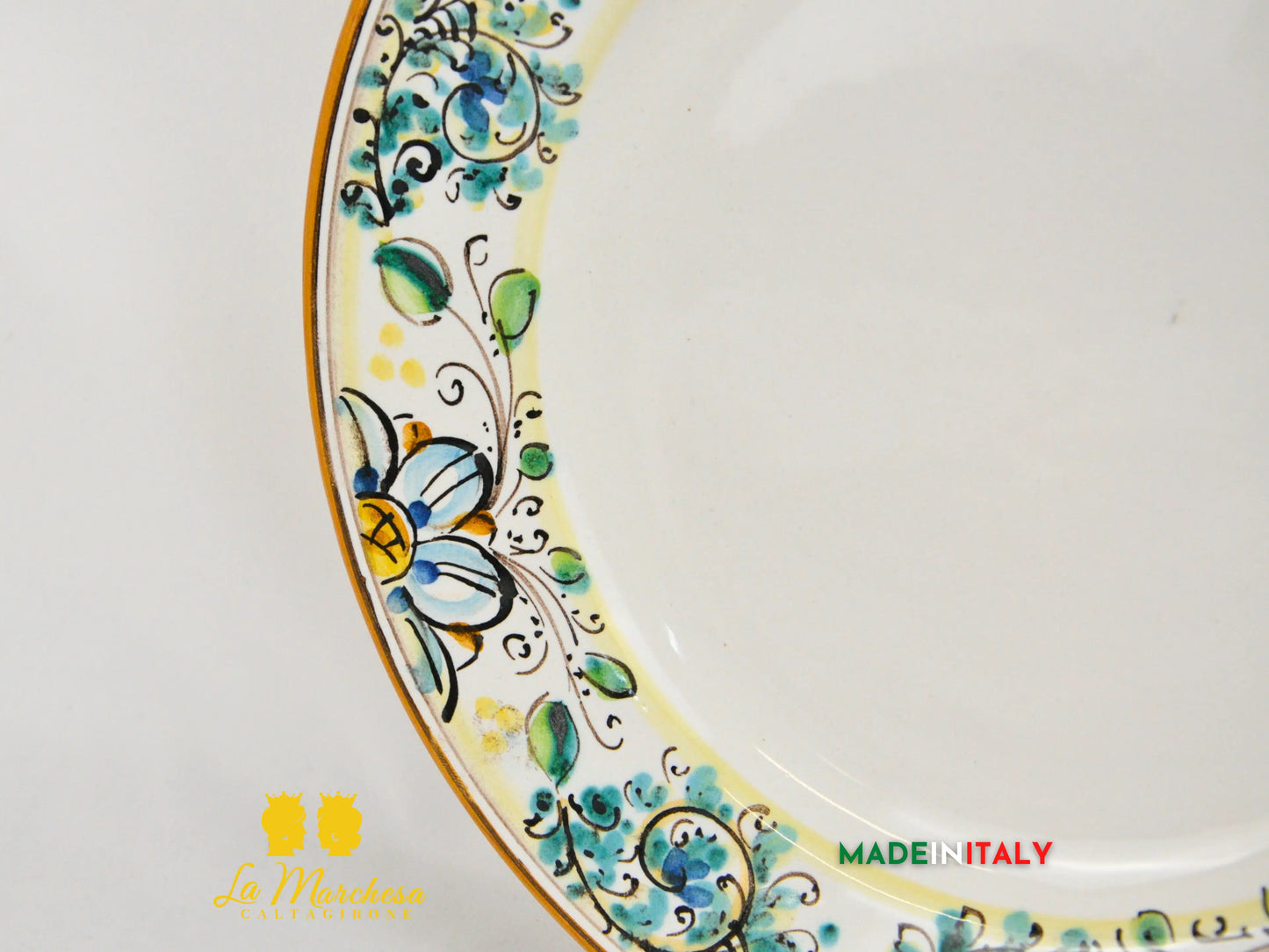 FINE SERIE - Set Servizio 3 Piatti in Ceramica di Caltagirone - Vari Decori