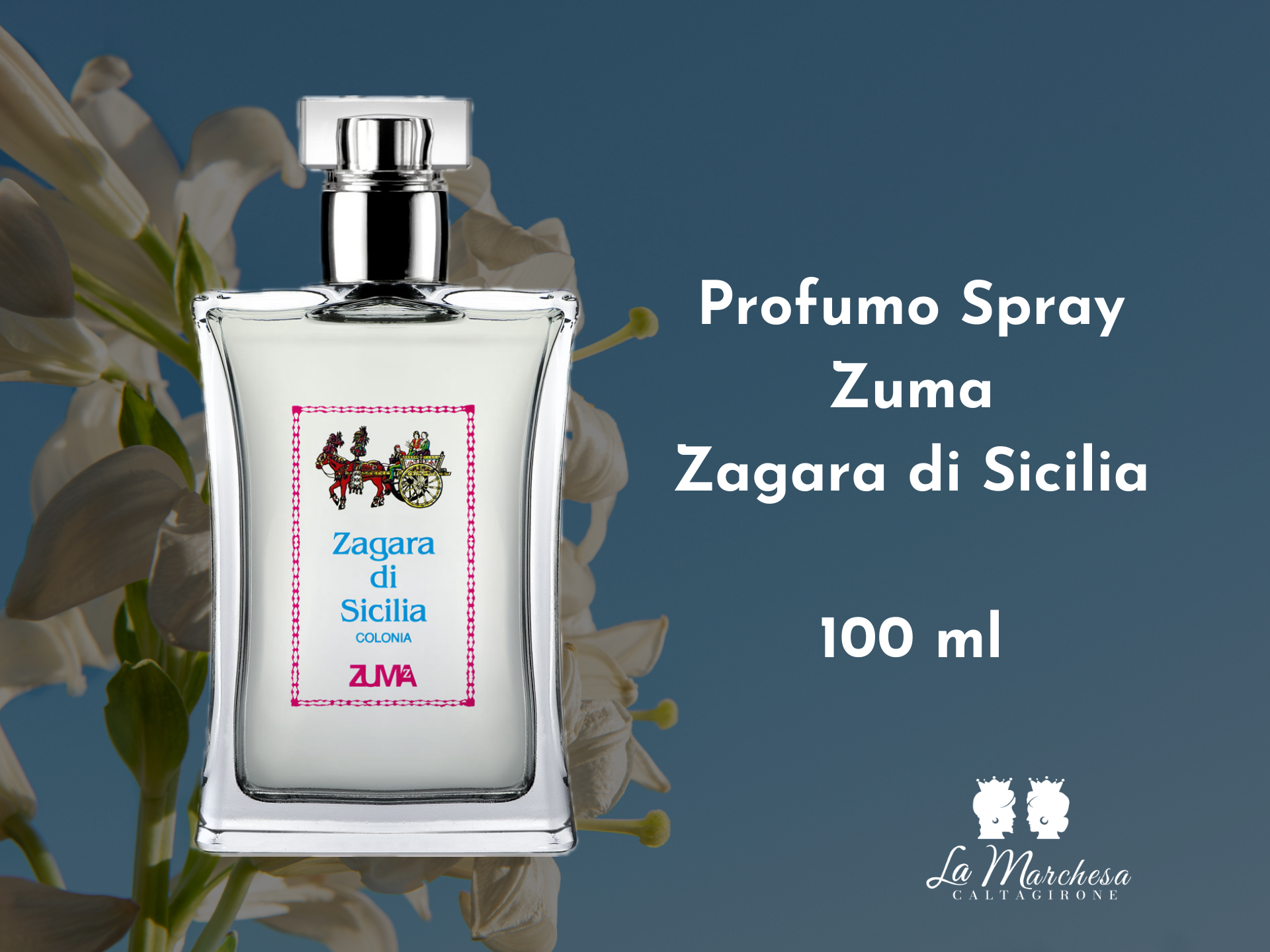 Testa di Moro in Ceramica di Caltagirone con Zagara di Sicilia Colonia Zuma