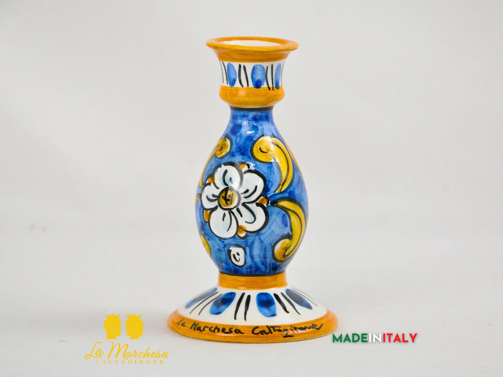 Porta Candela in Ceramica di Caltagirone - Vari Modelli