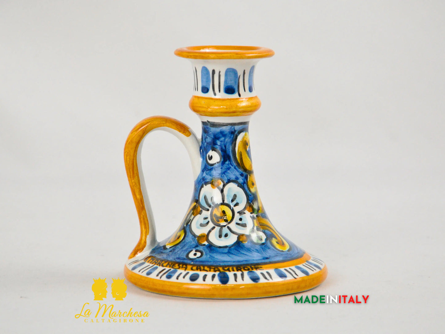 Porta Candela in Ceramica di Caltagirone - Vari Modelli