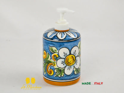 FINE SERIE - Dispenser per Sapone in Ceramica di Caltagirone