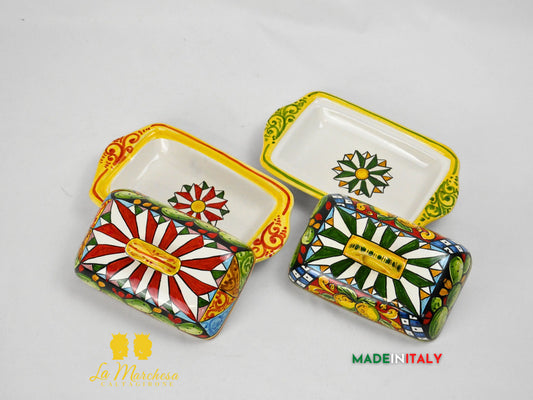 Porta Burro in Ceramica di Caltagirone Decoro Siciliano