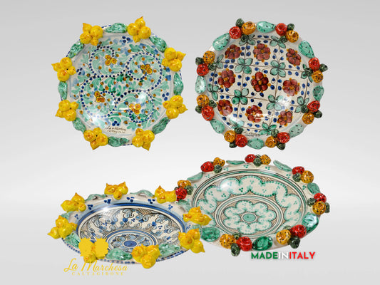 Centrotavola in Ceramica di Caltagirone Frutta a Rilievo - Vari Modelli