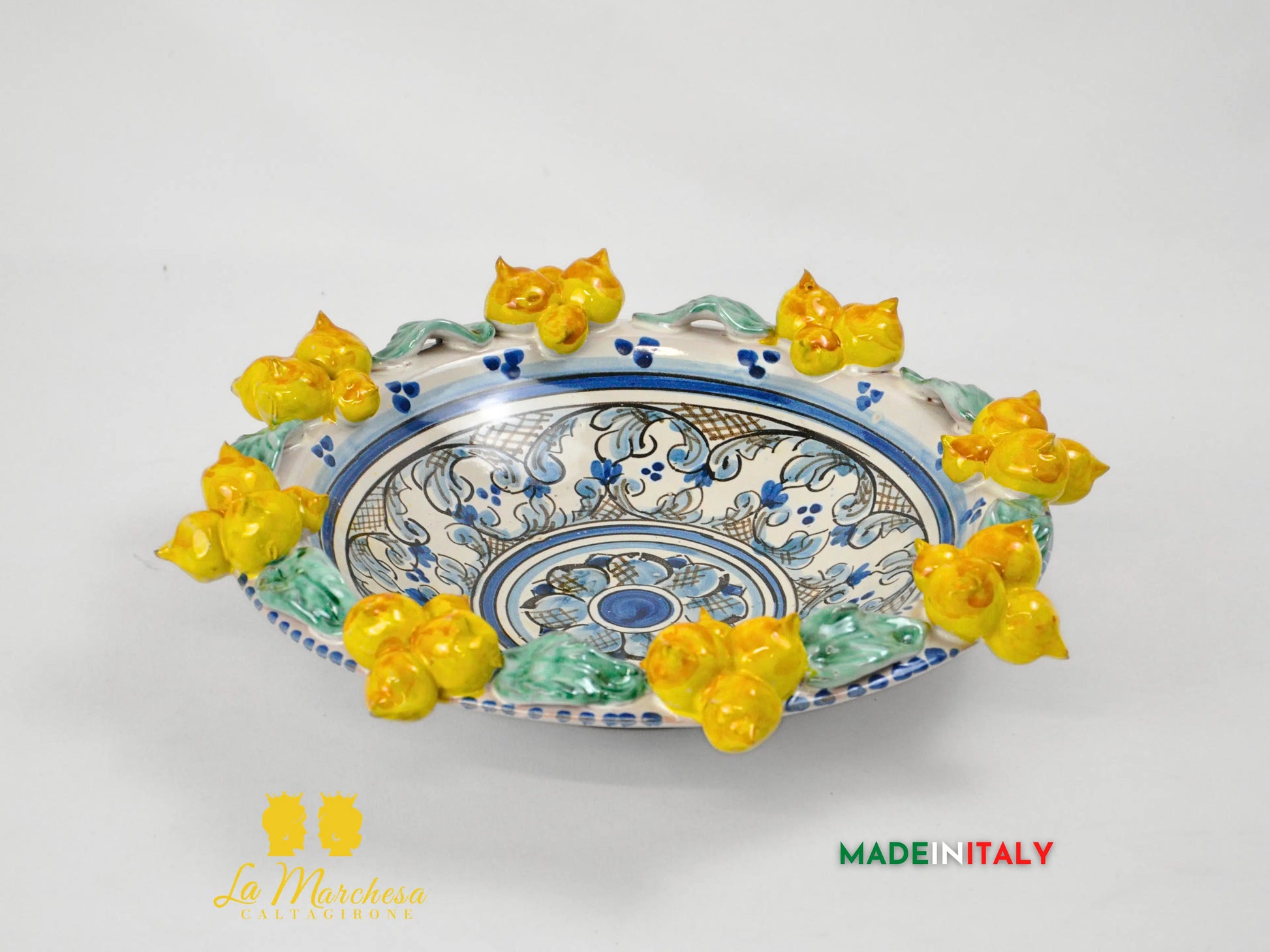 Centrotavola in Ceramica di Caltagirone Frutta a Rilievo - Vari Modelli