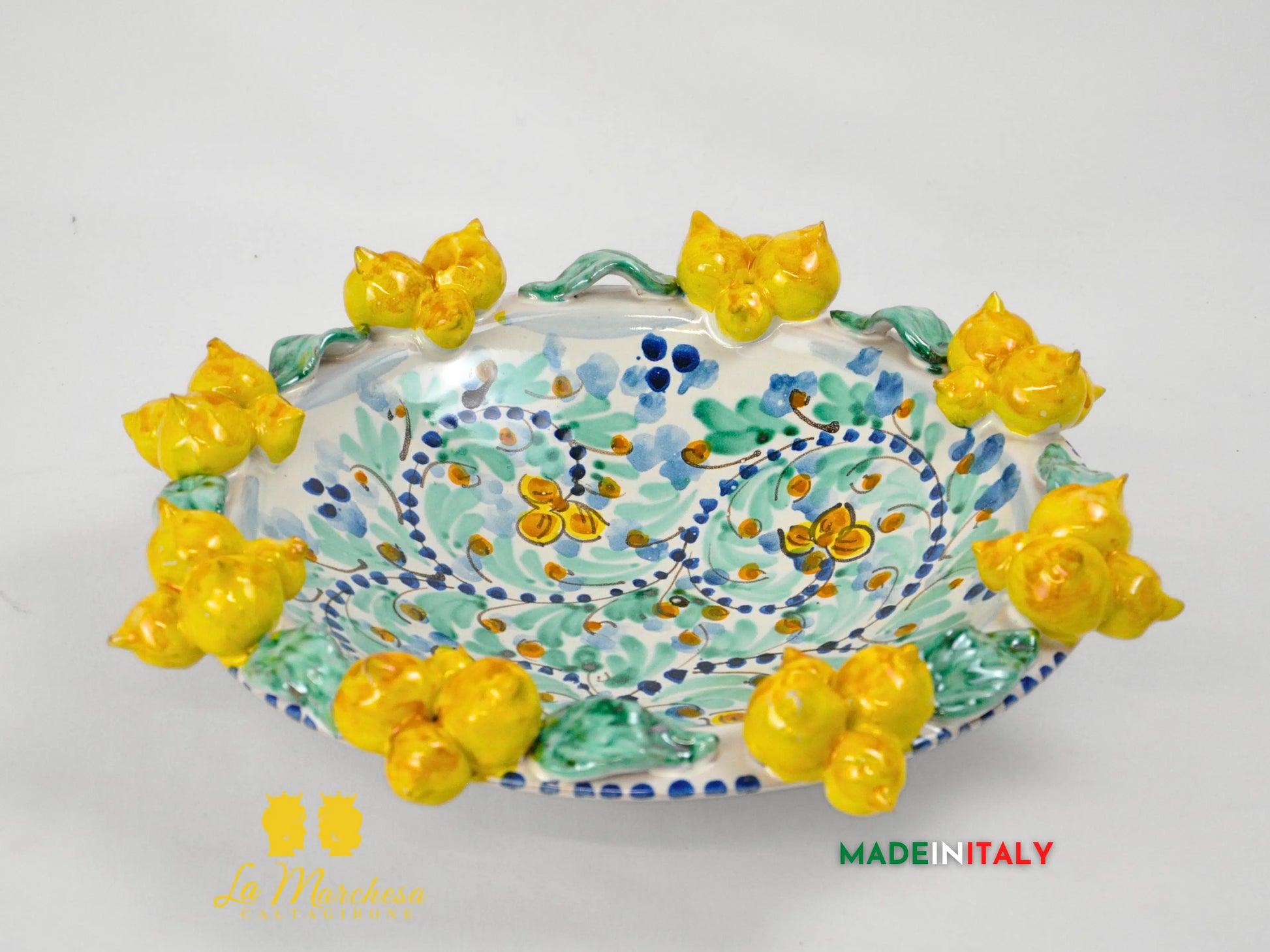Centrotavola in Ceramica di Caltagirone Frutta a Rilievo - Vari Modelli