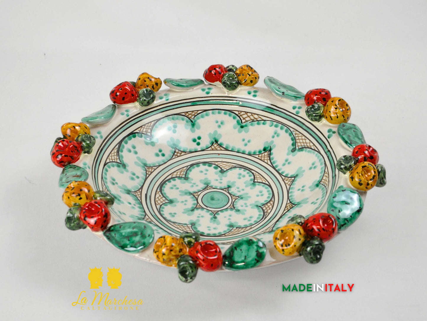 Centrotavola in Ceramica di Caltagirone Frutta a Rilievo - Vari Modelli