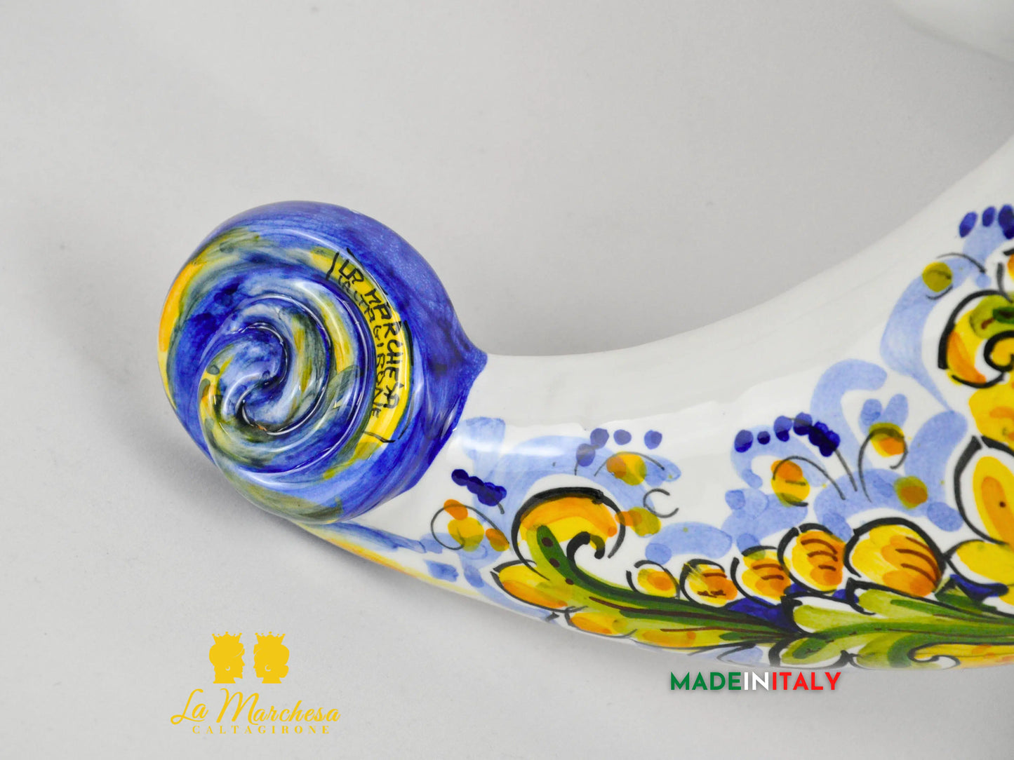 Luna Decorazione da Parete in Ceramica di Caltagirone 56cm - Vari Decori