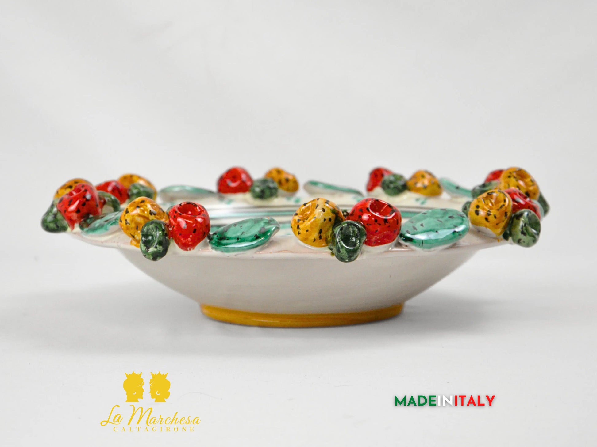 Centrotavola in Ceramica di Caltagirone Frutta a Rilievo - Vari Modelli