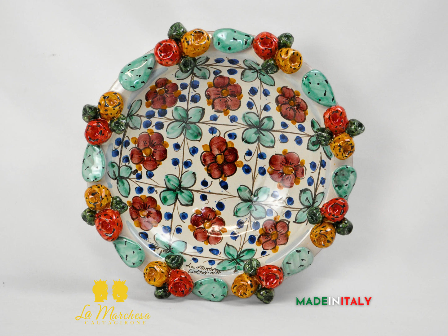 Centrotavola in Ceramica di Caltagirone Frutta a Rilievo - Vari Modelli