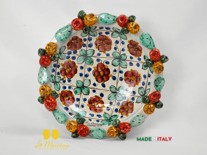 Centrotavola in Ceramica di Caltagirone Frutta a Rilievo - Vari Modelli