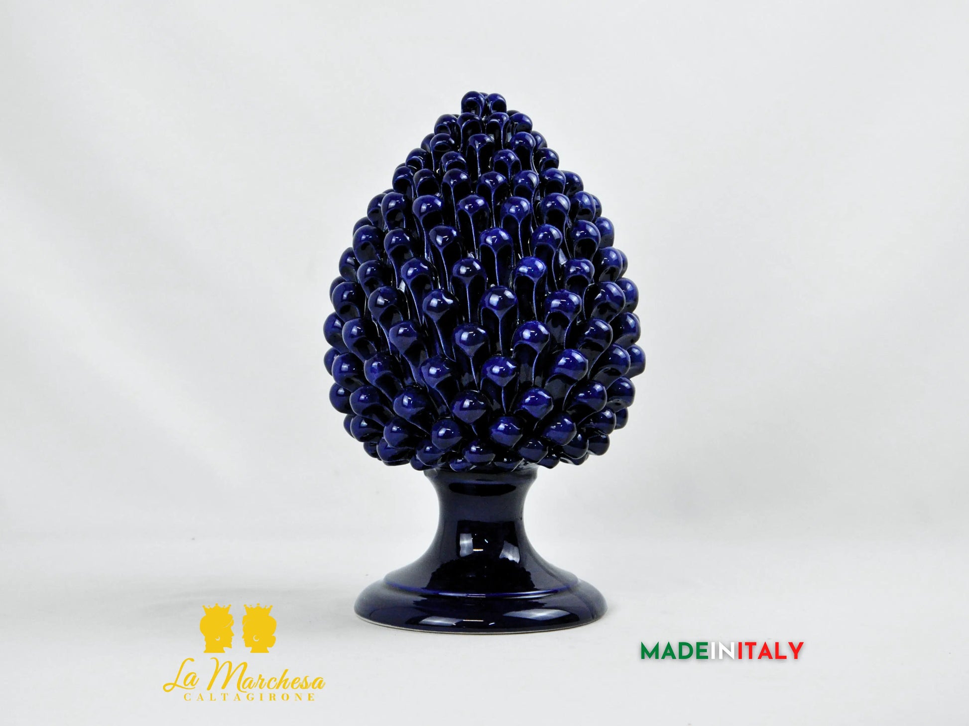 Pigna Artigianale Monocolore in Ceramica di Caltagirone 31cm - Vari Colori