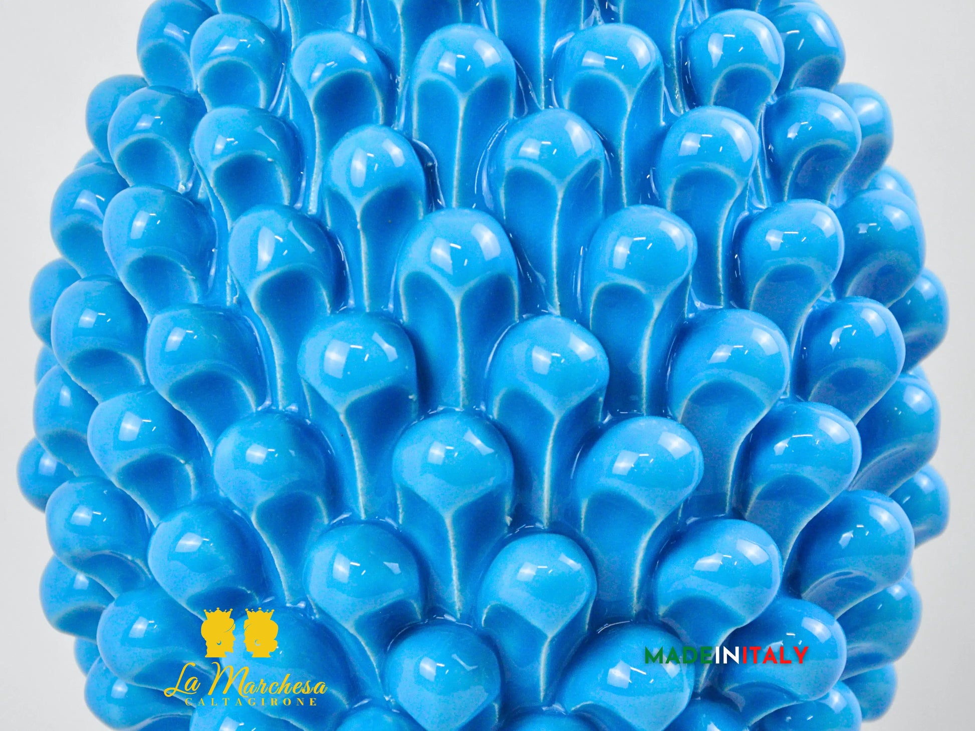 Pigna Artigianale Monocolore in Ceramica di Caltagirone 31cm - Vari Colori