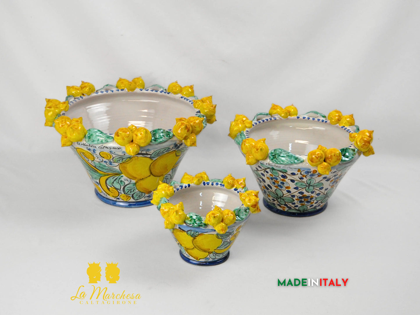 Portavaso in Ceramica di Caltagirone