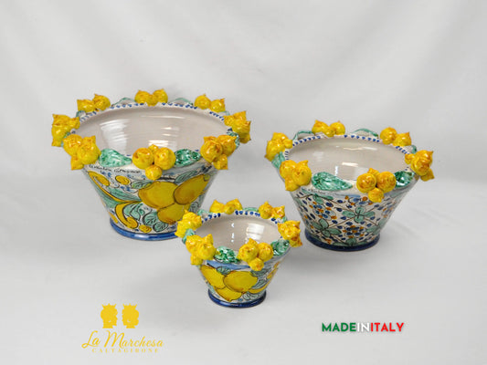 Portavaso in Ceramica di Caltagirone