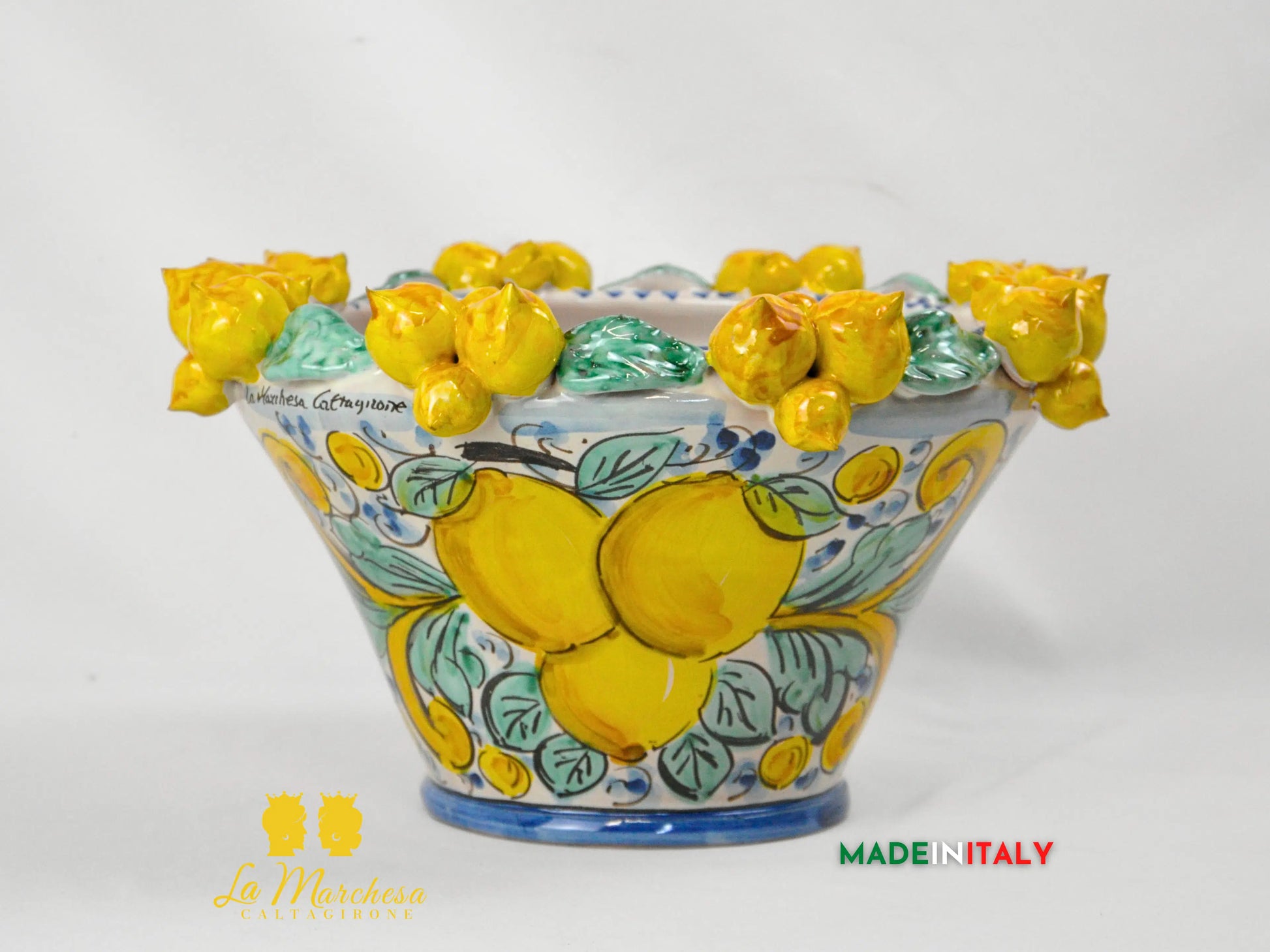 Portavaso in Ceramica di Caltagirone