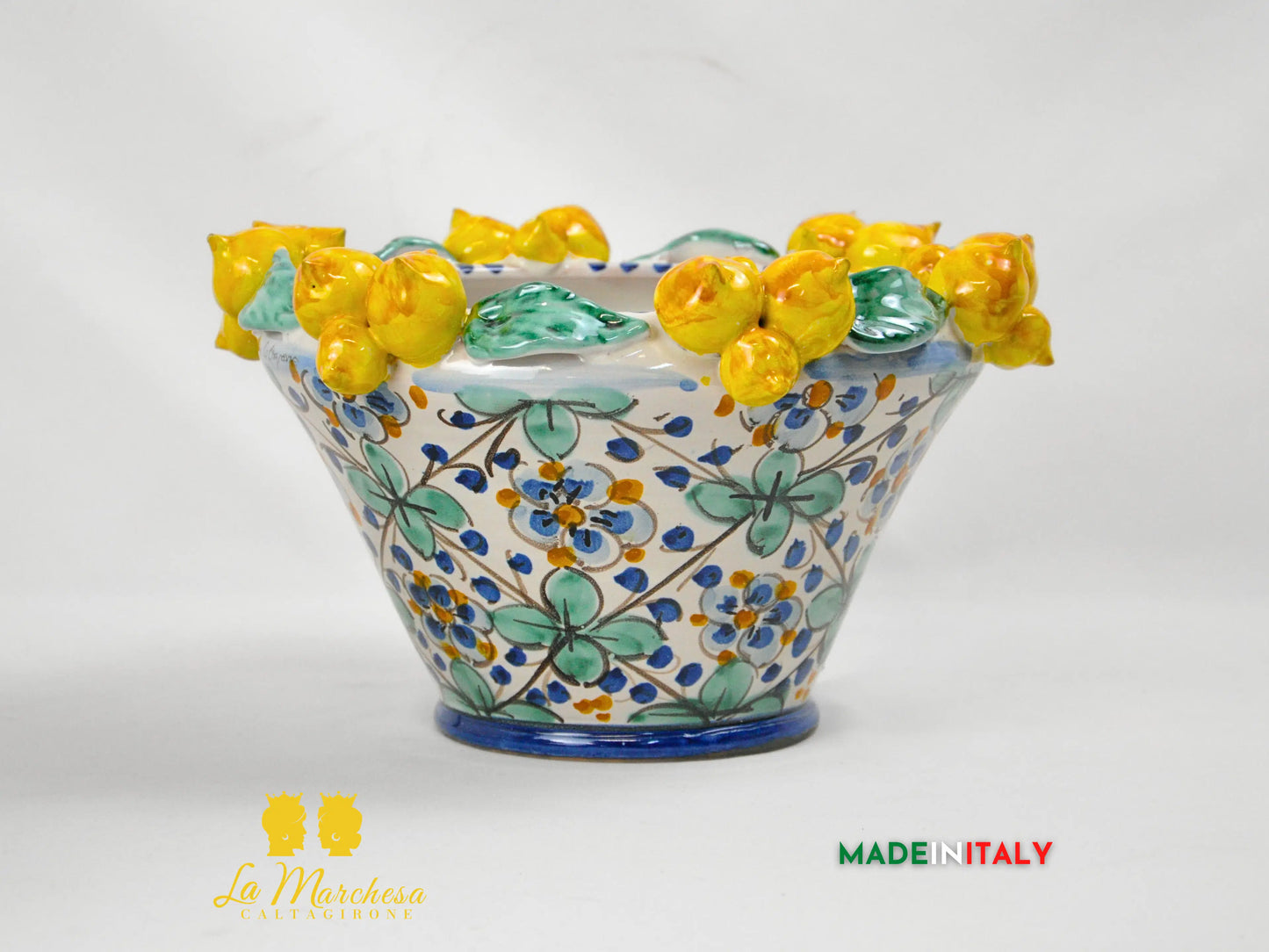 Portavaso in Ceramica di Caltagirone