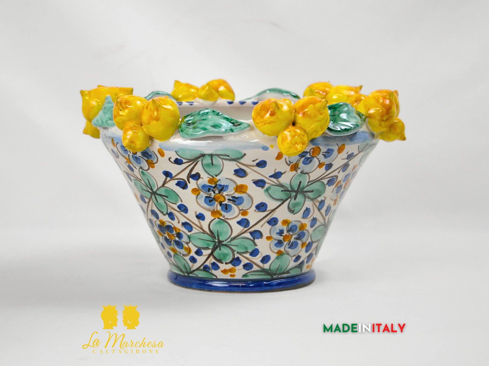 Portavaso in Ceramica di Caltagirone