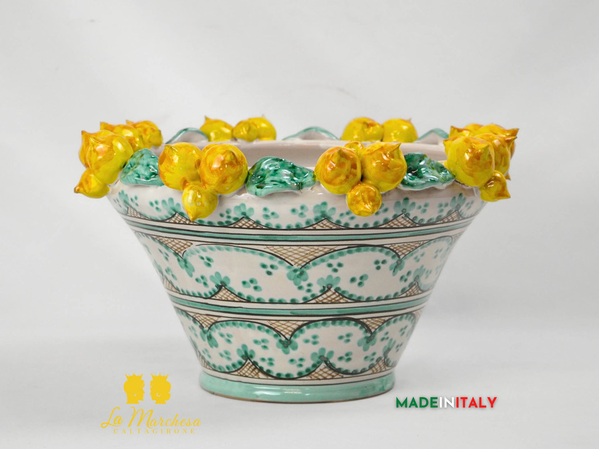 Portavaso in Ceramica di Caltagirone