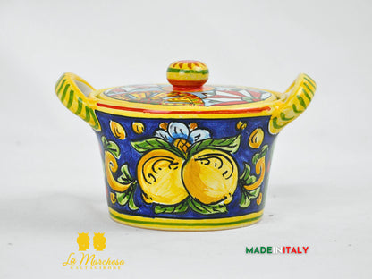 Formaggiera Zuccheriera in Ceramica di Caltagirone - Vari Decori