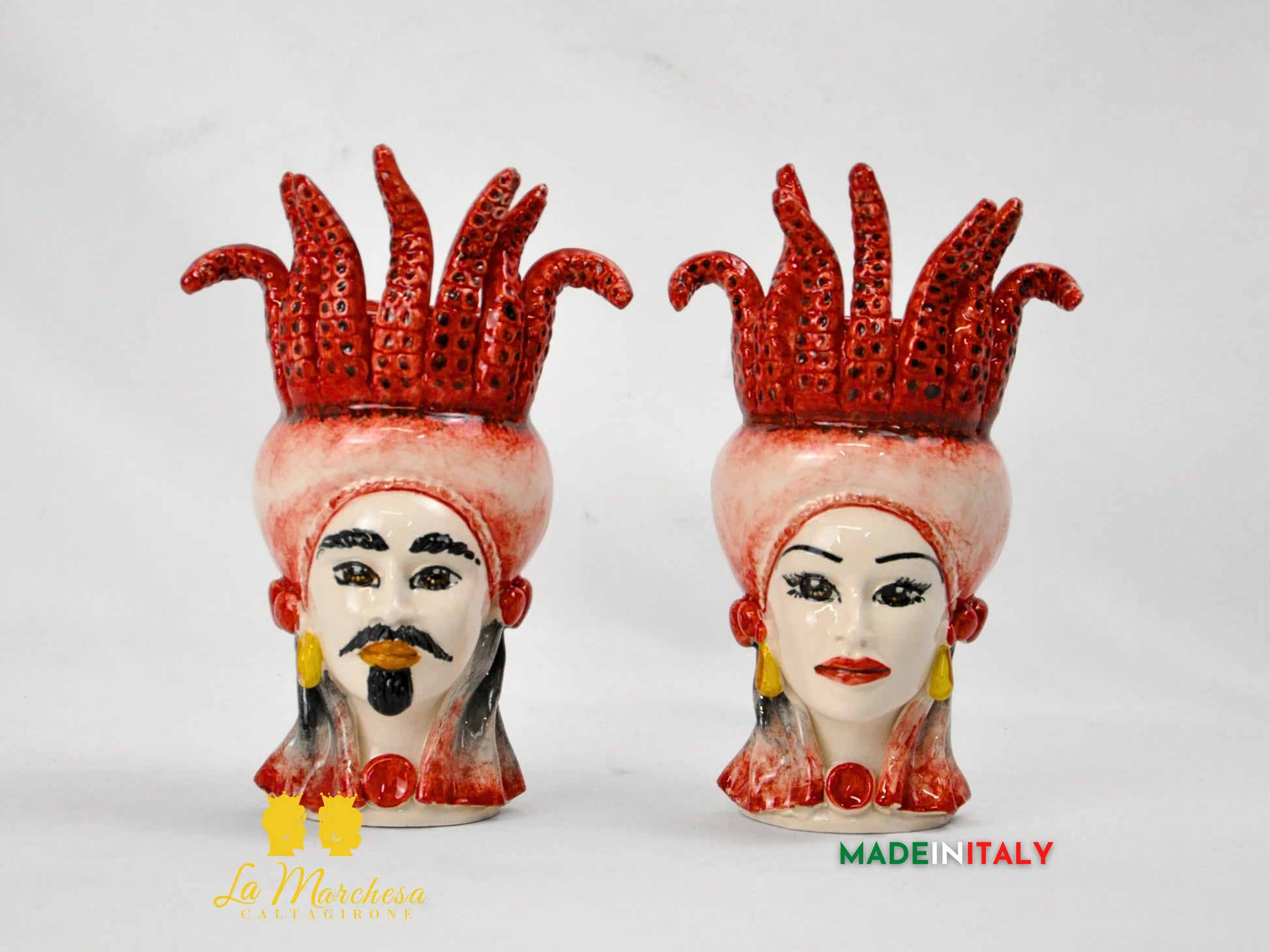 Teste di Moro in Ceramica di Caltagirone Applicazioni - Vari Modelli