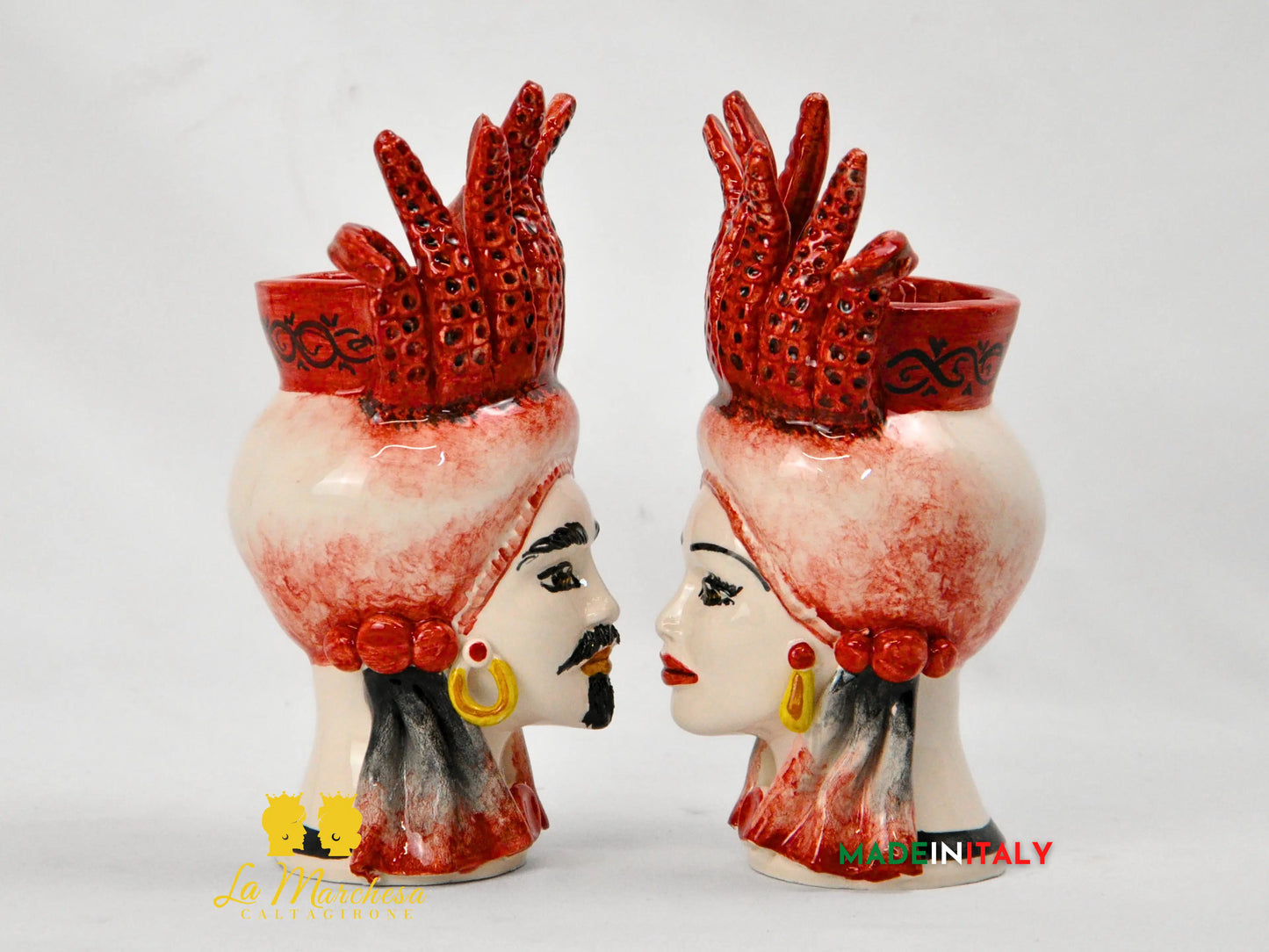Teste di Moro in Ceramica di Caltagirone Applicazioni - Vari Modelli