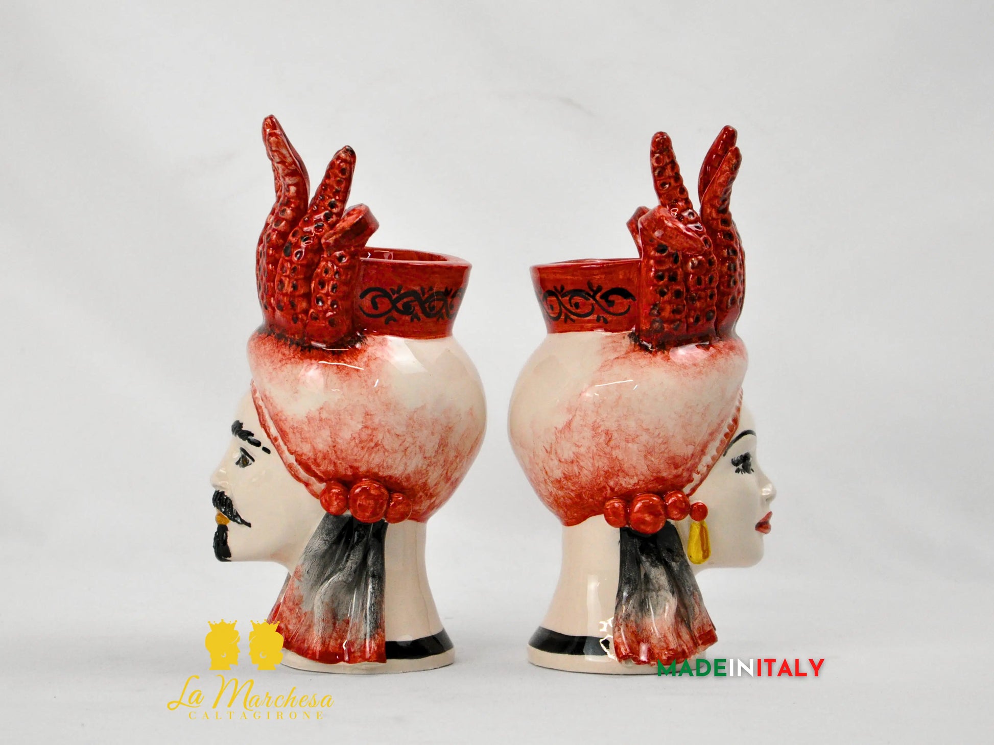 Teste di Moro in Ceramica di Caltagirone Applicazioni - Vari Modelli