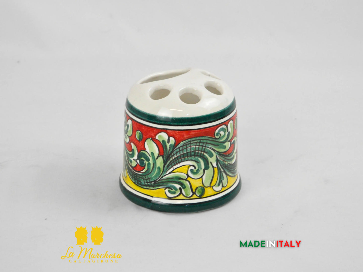 OUTLET - Porta spazzolini in Ceramica di Caltagirone - Vari Modelli