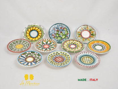 Tazzina Caffè in Ceramica di Caltagirone Carretto Siciliano
