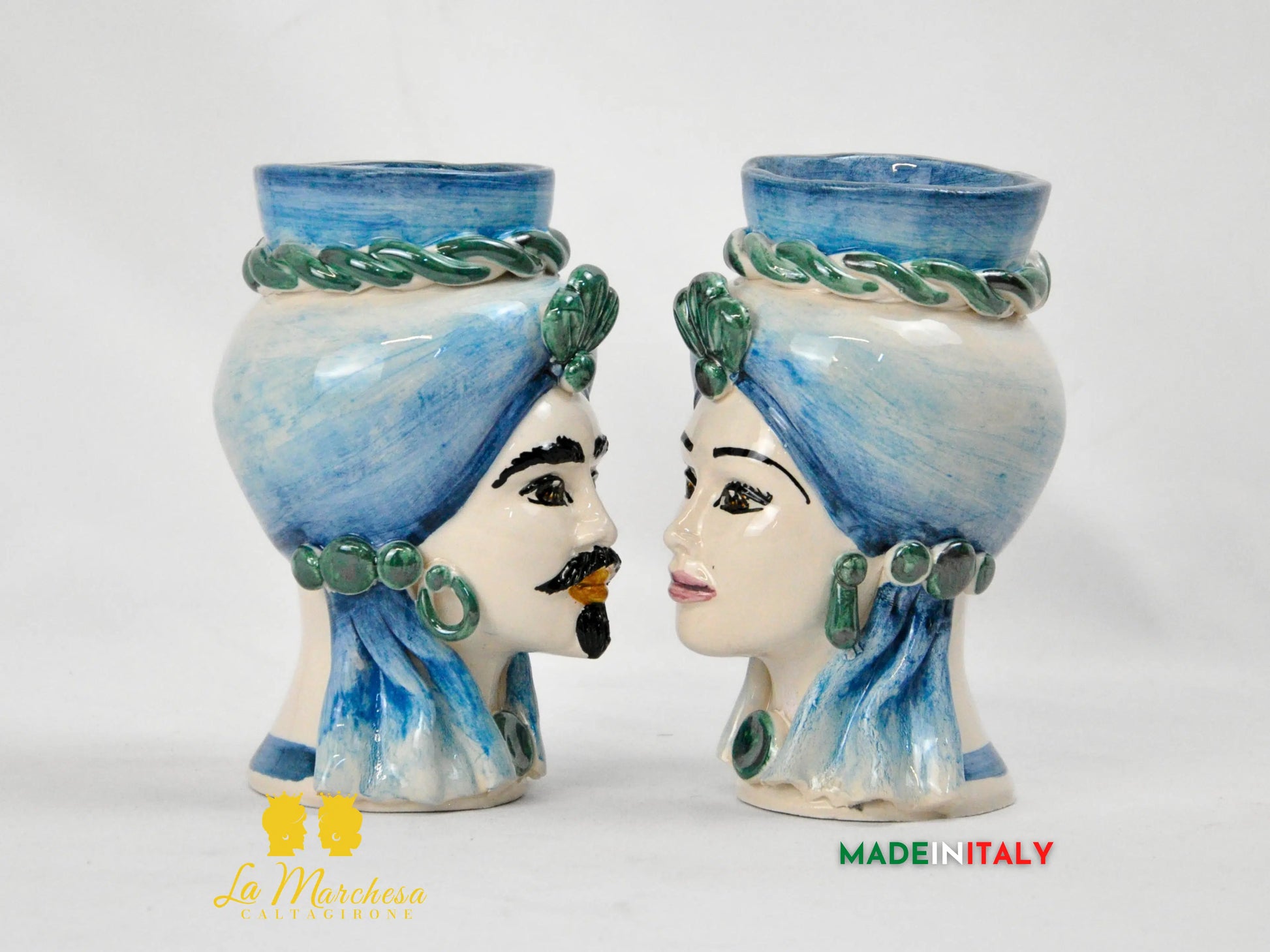 Teste di Moro in Ceramica di Caltagirone