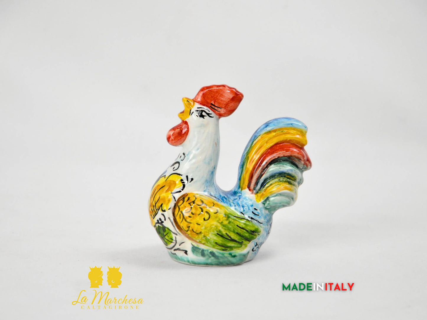 Galletto in Ceramica di Caltagirone