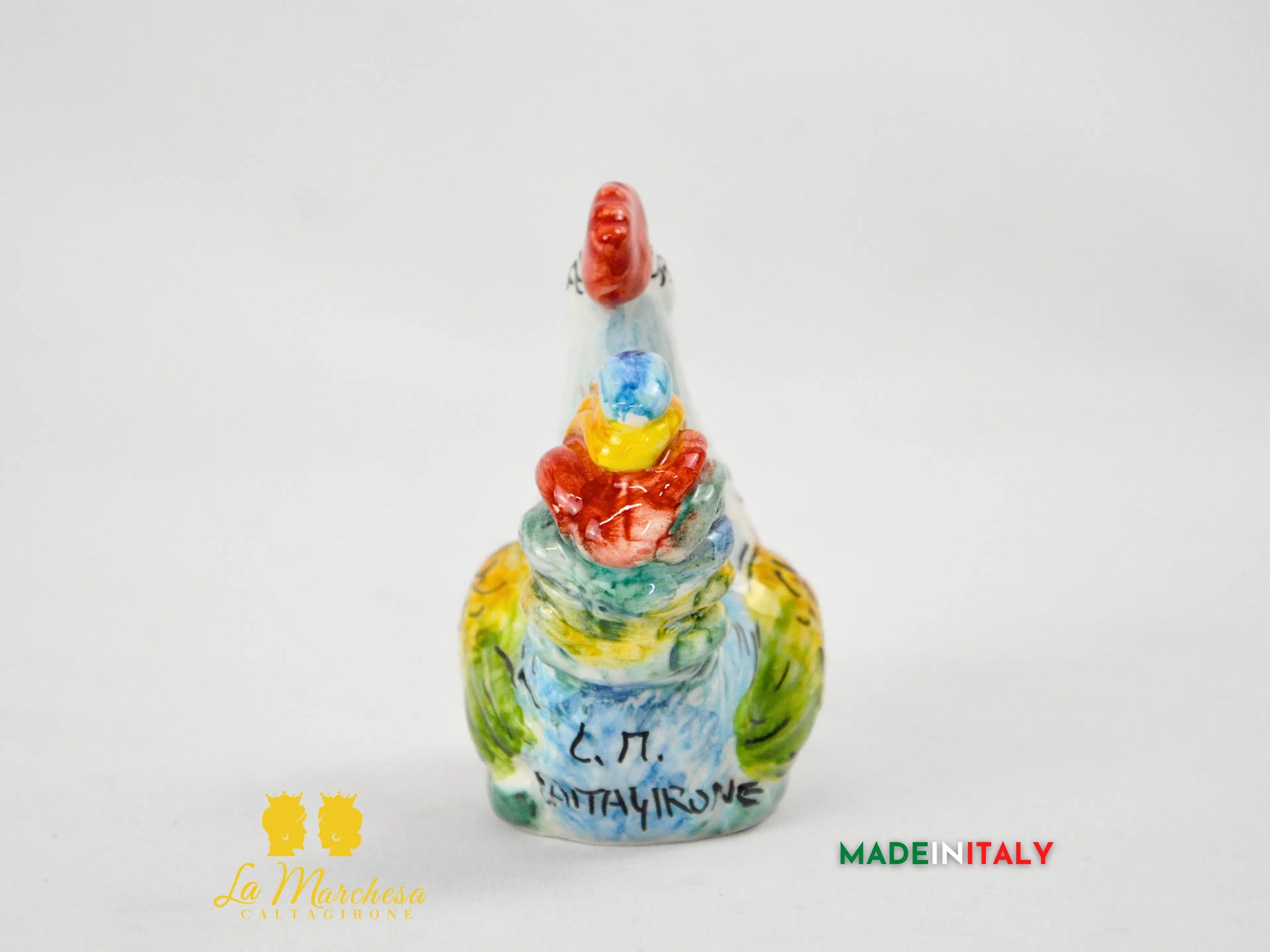 Galletto in Ceramica di Caltagirone