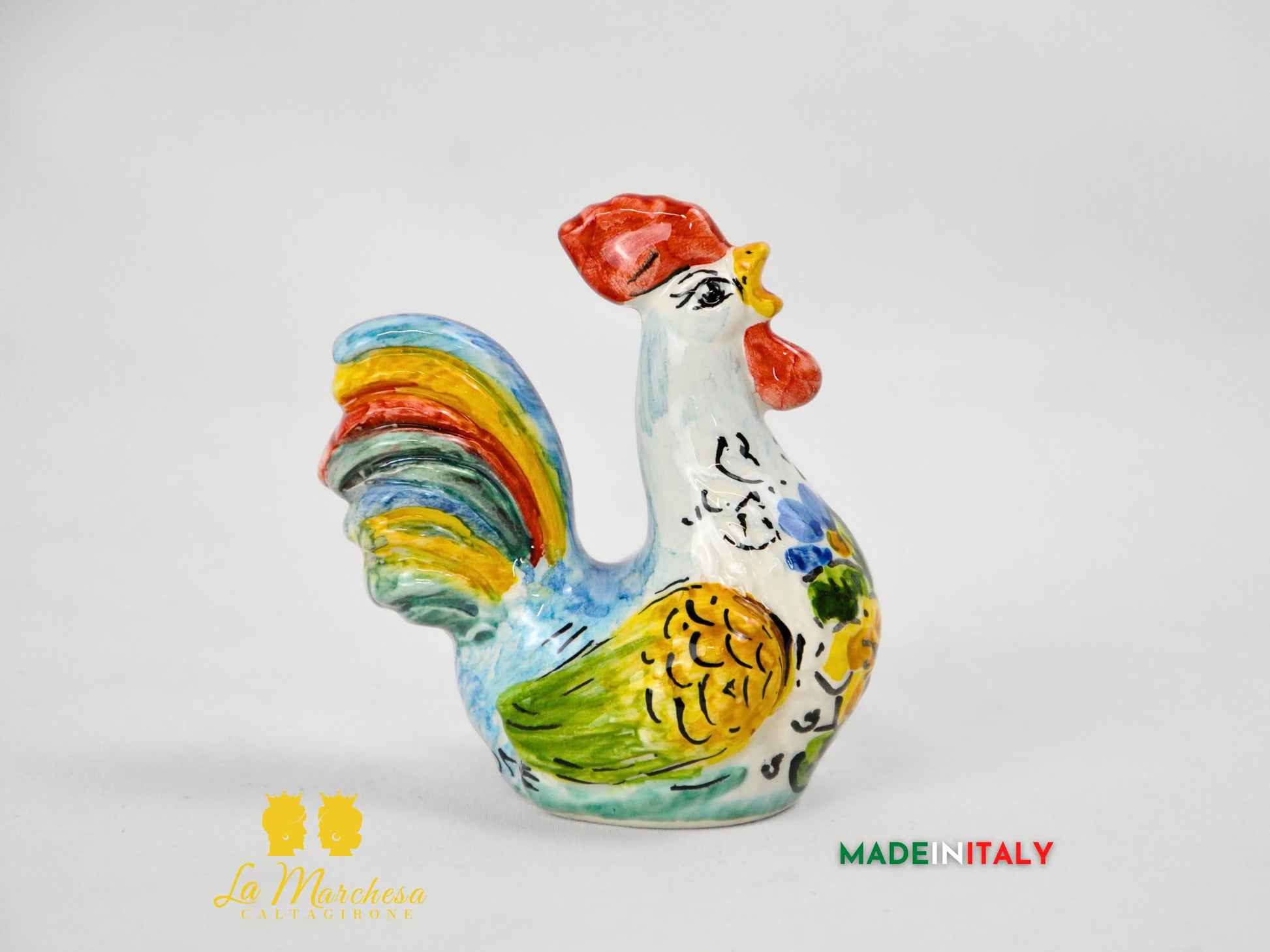 Galletto in Ceramica di Caltagirone