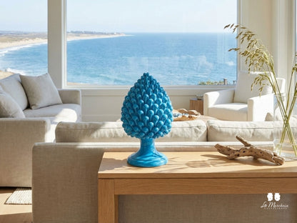 Pigna Artigianale Monocolore in Ceramica di Caltagirone 31cm - Vari Colori