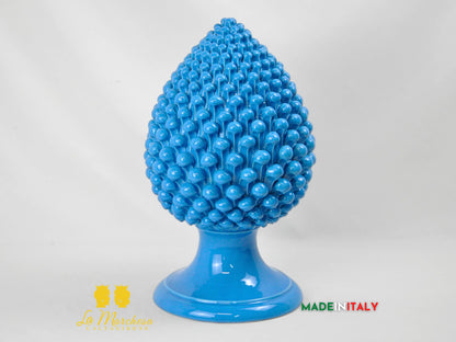 Pigna Siciliana in Ceramica di Caltagirone Artigianale Monocolore 41cm - Vari Colori