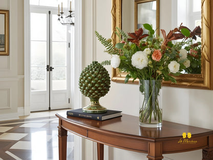 Pigna Siciliana in Ceramica di Caltagirone Artigianale Madreperla Linea Oro - Vari Colori