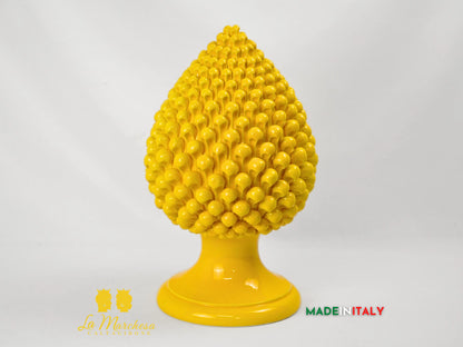 Pigna Siciliana in Ceramica di Caltagirone Artigianale Monocolore 41cm - Vari Colori