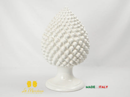 Pigna Siciliana in Ceramica di Caltagirone Artigianale Monocolore 41cm - Vari Colori