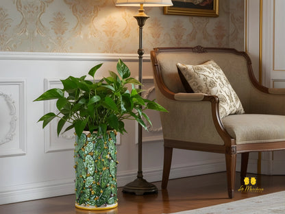 Vaso Decorato Fichi D'India in Ceramica di Caltagirone SERIE LUX - Vari Modelli