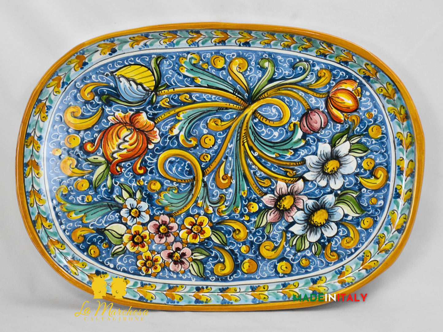 Antipastiera Cena Fredda in Ceramica di Caltagirone - Vari Modelli