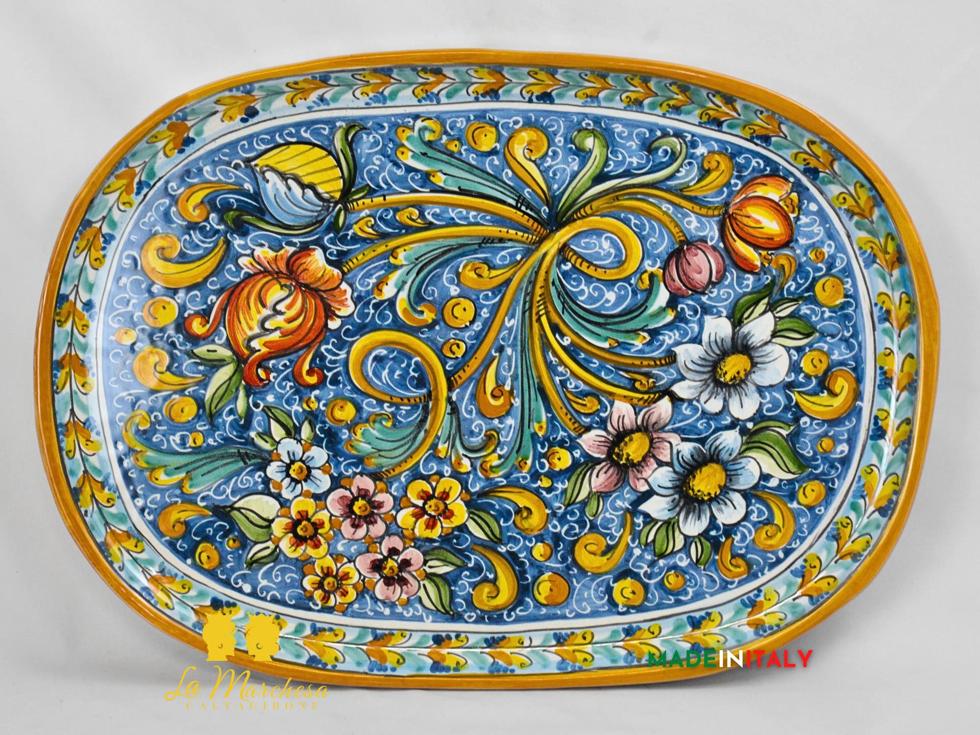 Antipastiera Cena Fredda in Ceramica di Caltagirone - Vari Modelli