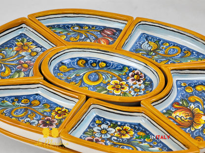 Antipastiera Cena Fredda in Ceramica di Caltagirone - Vari Modelli