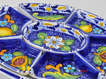 Antipastiera Cena Fredda in Ceramica di Caltagirone - Vari Modelli